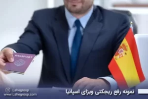 نمونه رفع ریجکتی ویزای اسپانیا